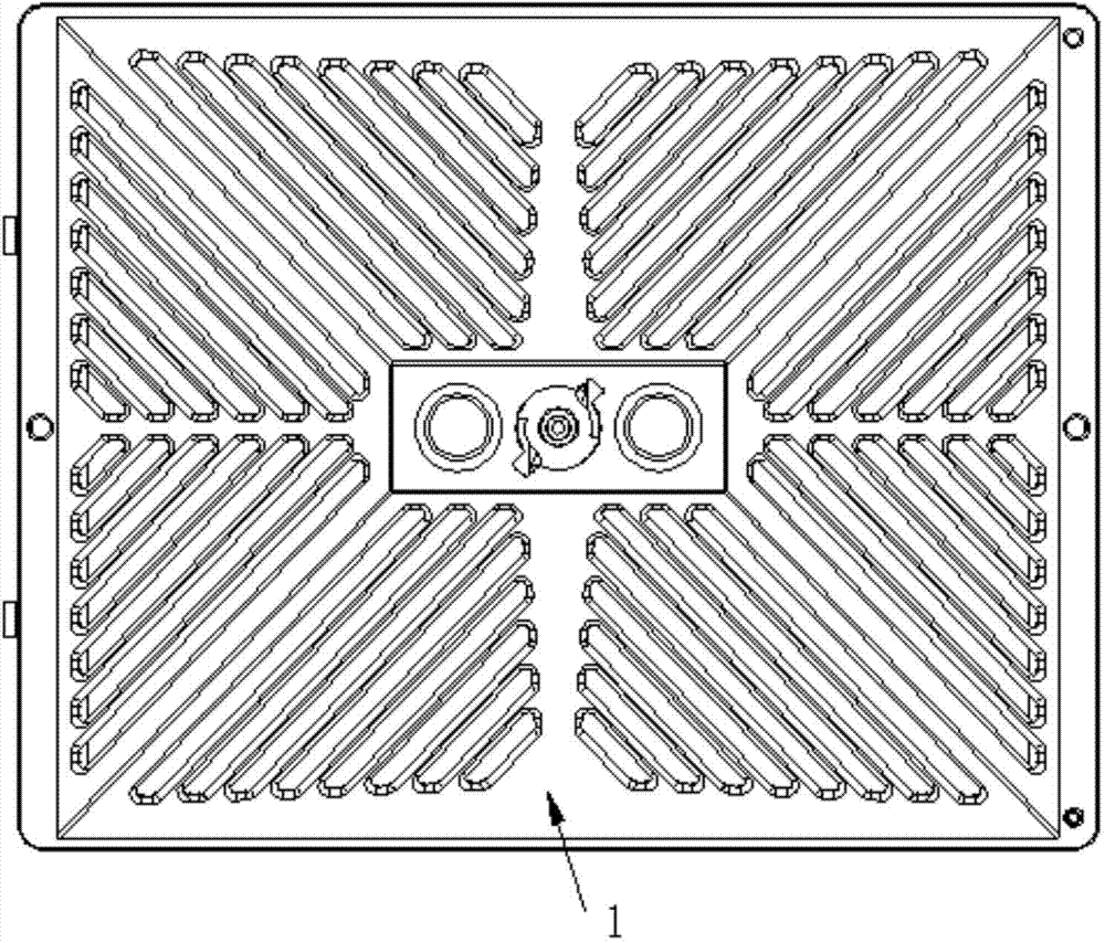 Novel European-style oil fume suction machine oil guide structure