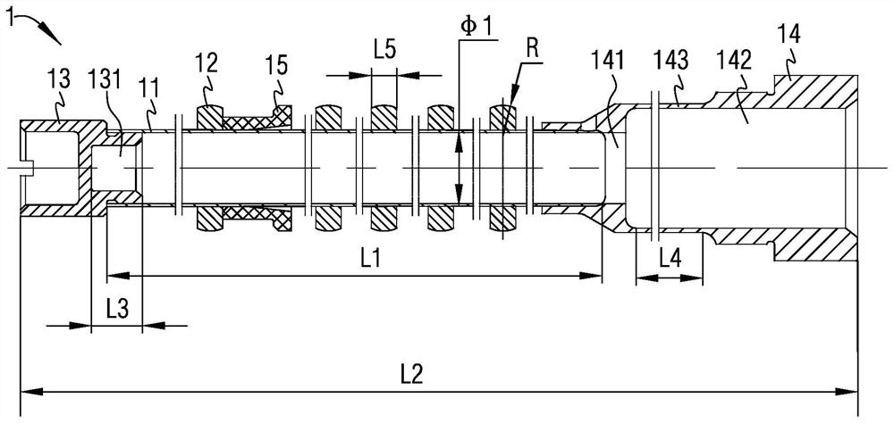 Device for machining thin-wall blind hole slender shaft