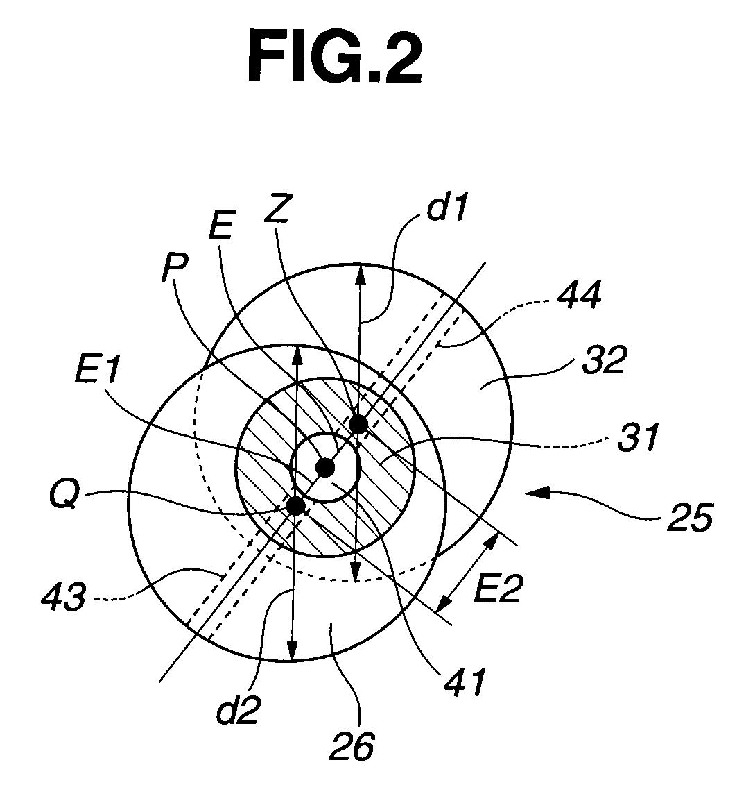 Variable valve actuating apparatus for internal combustion engine and control shaft for variable valve actuating apparatus