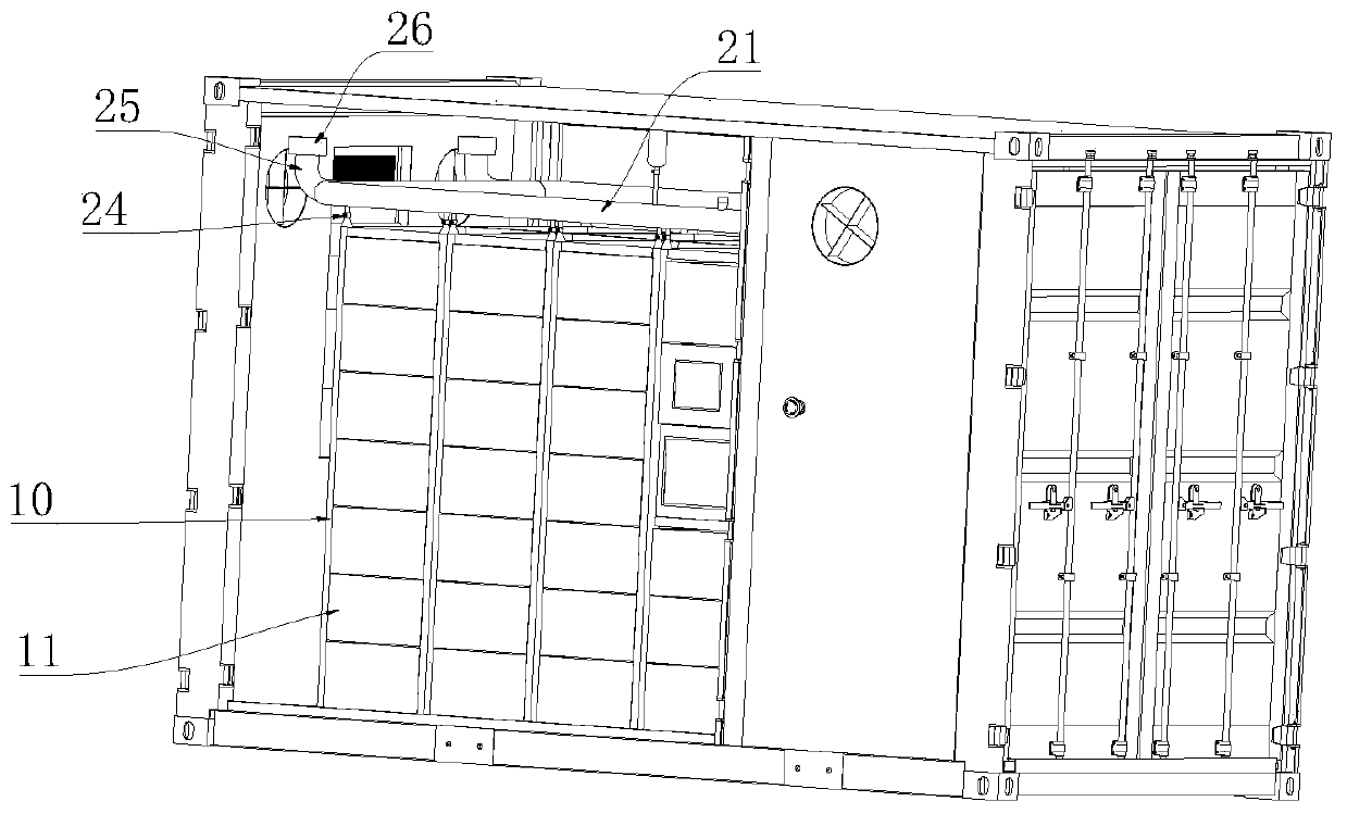 Fire extinguishing device of energy storage box