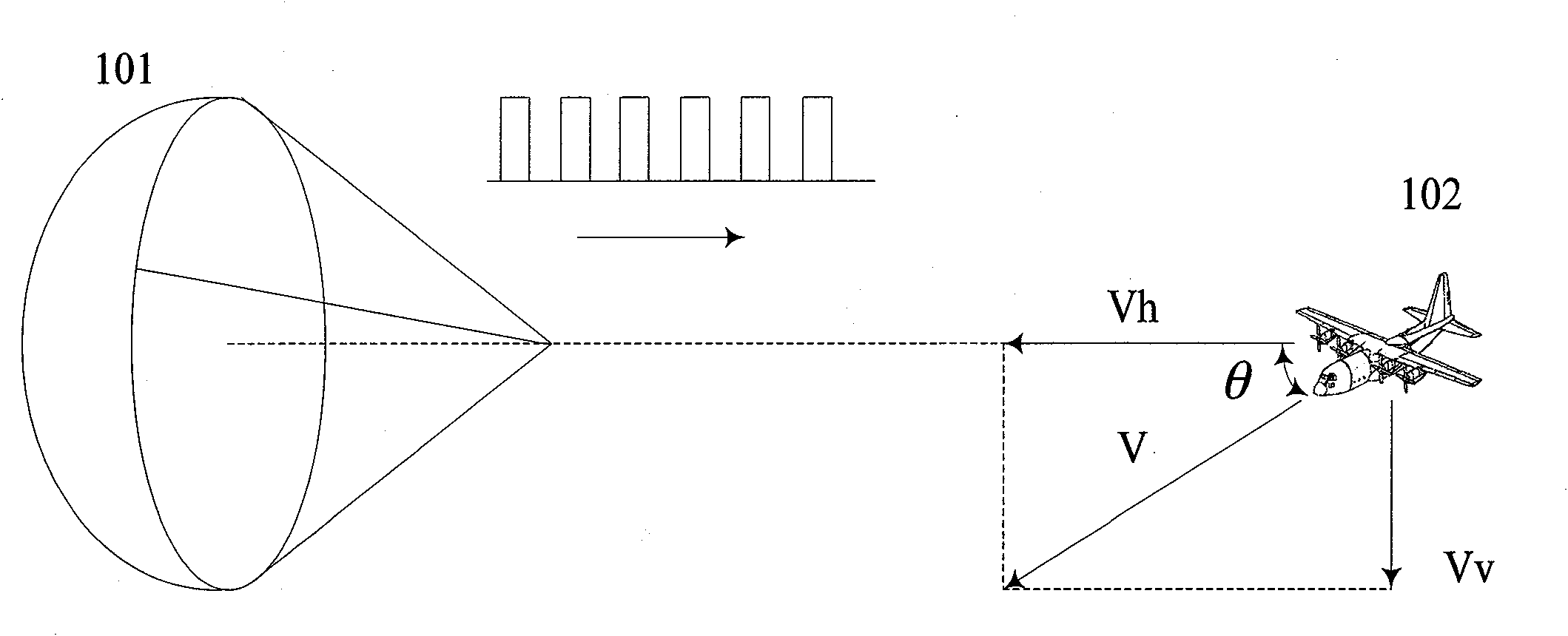 High-accuracy dynamic threshold target monitoring method with chirping characteristics