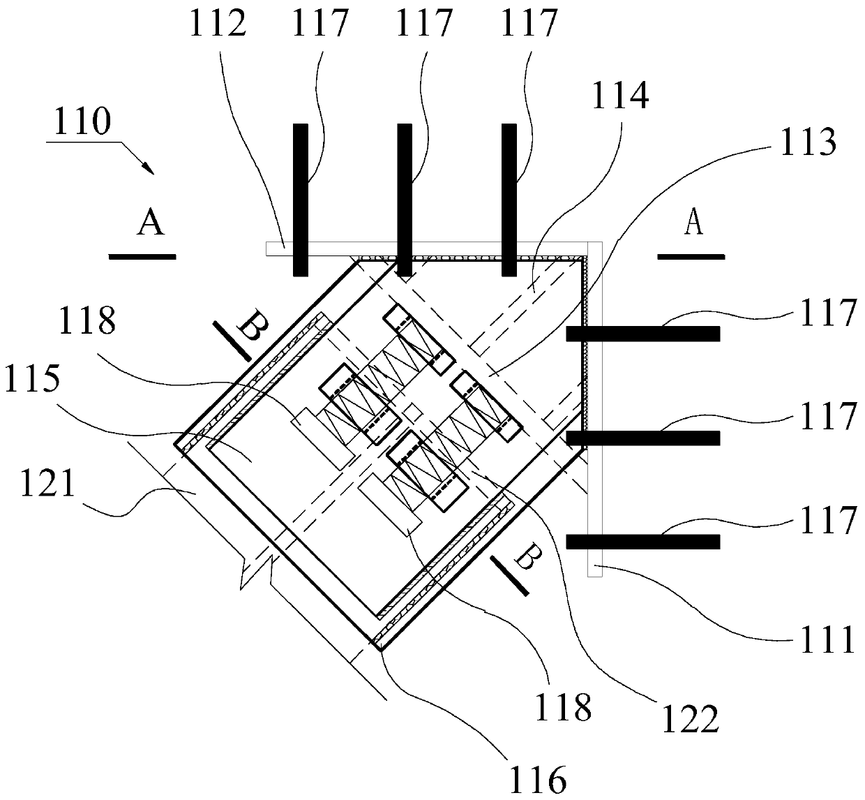 Tower crane foundation for climbing tower crane, and installation method for tower crane foundation