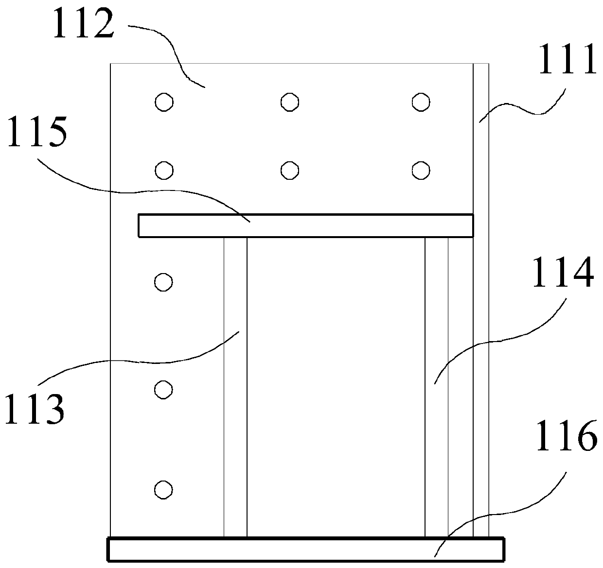 Tower crane foundation for climbing tower crane, and installation method for tower crane foundation