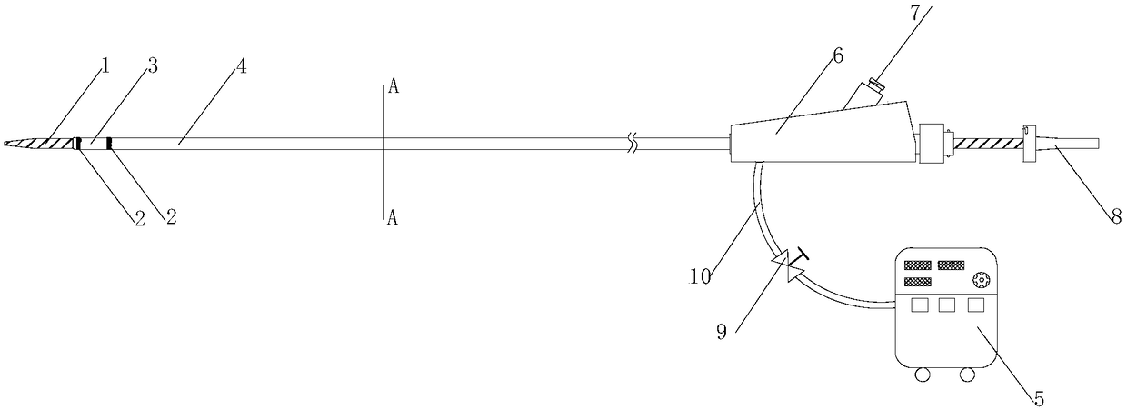 Thrombus taking catheter and thrombus taking device for same