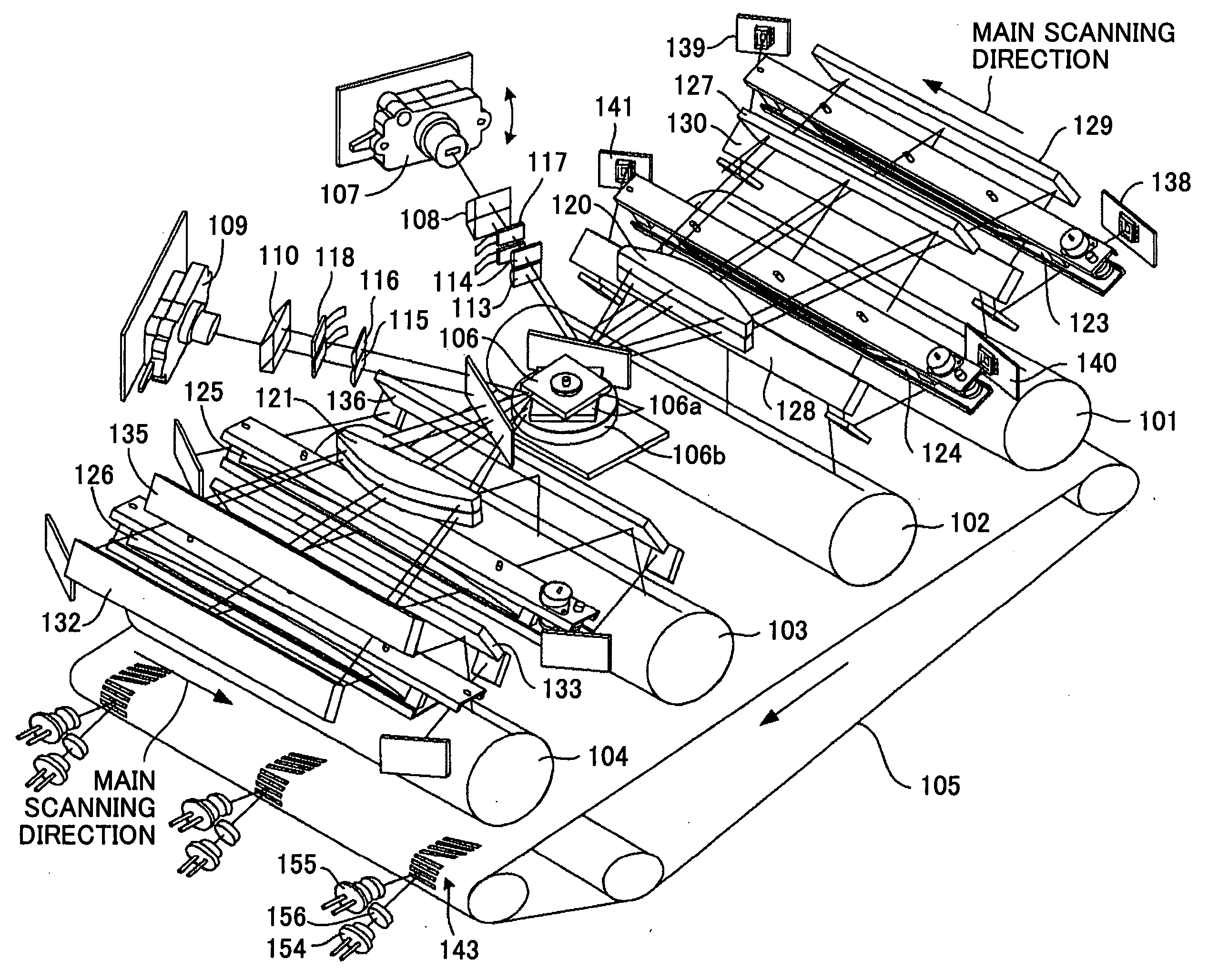 Multiple-beam scanning device and image forming apparatus having the multiple-beam scanning device