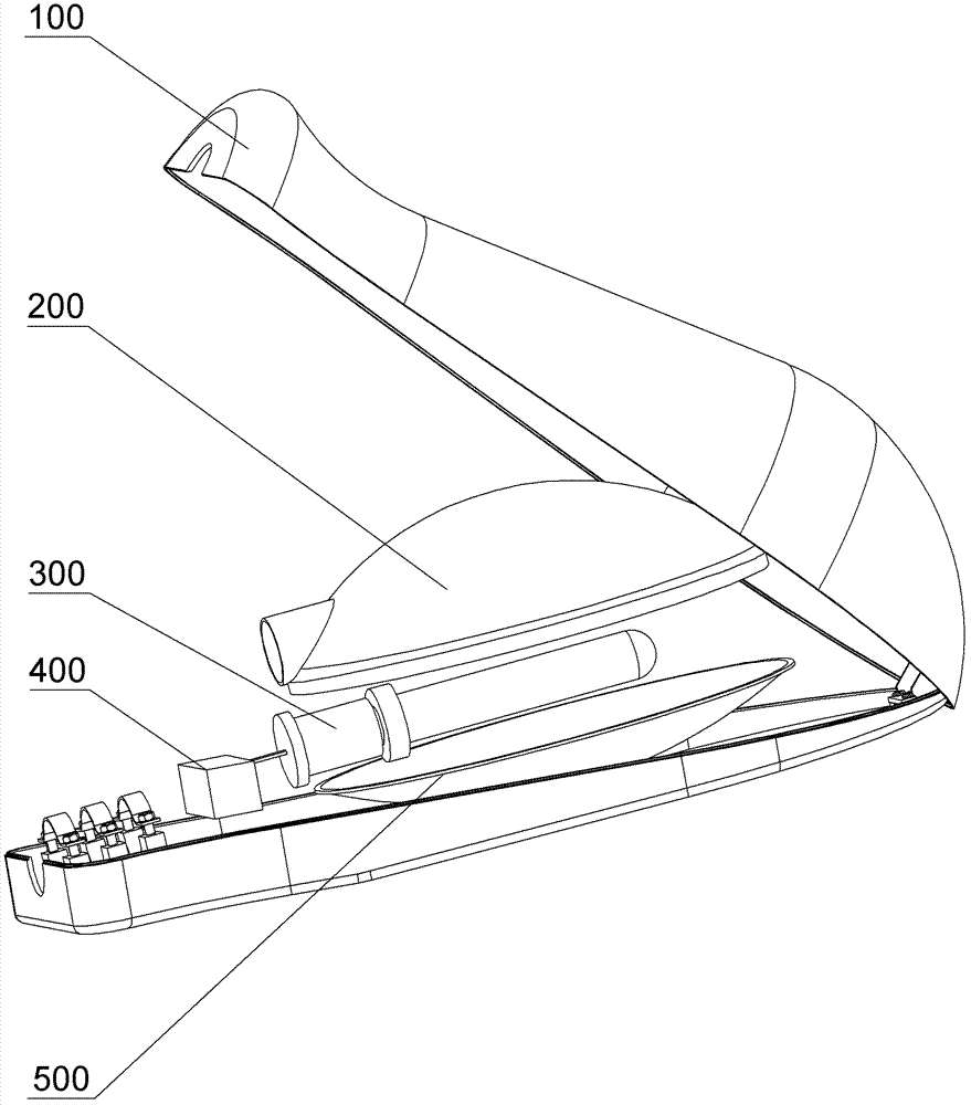 LED (light-emitting diode) road lamp improved from traditional road lamp