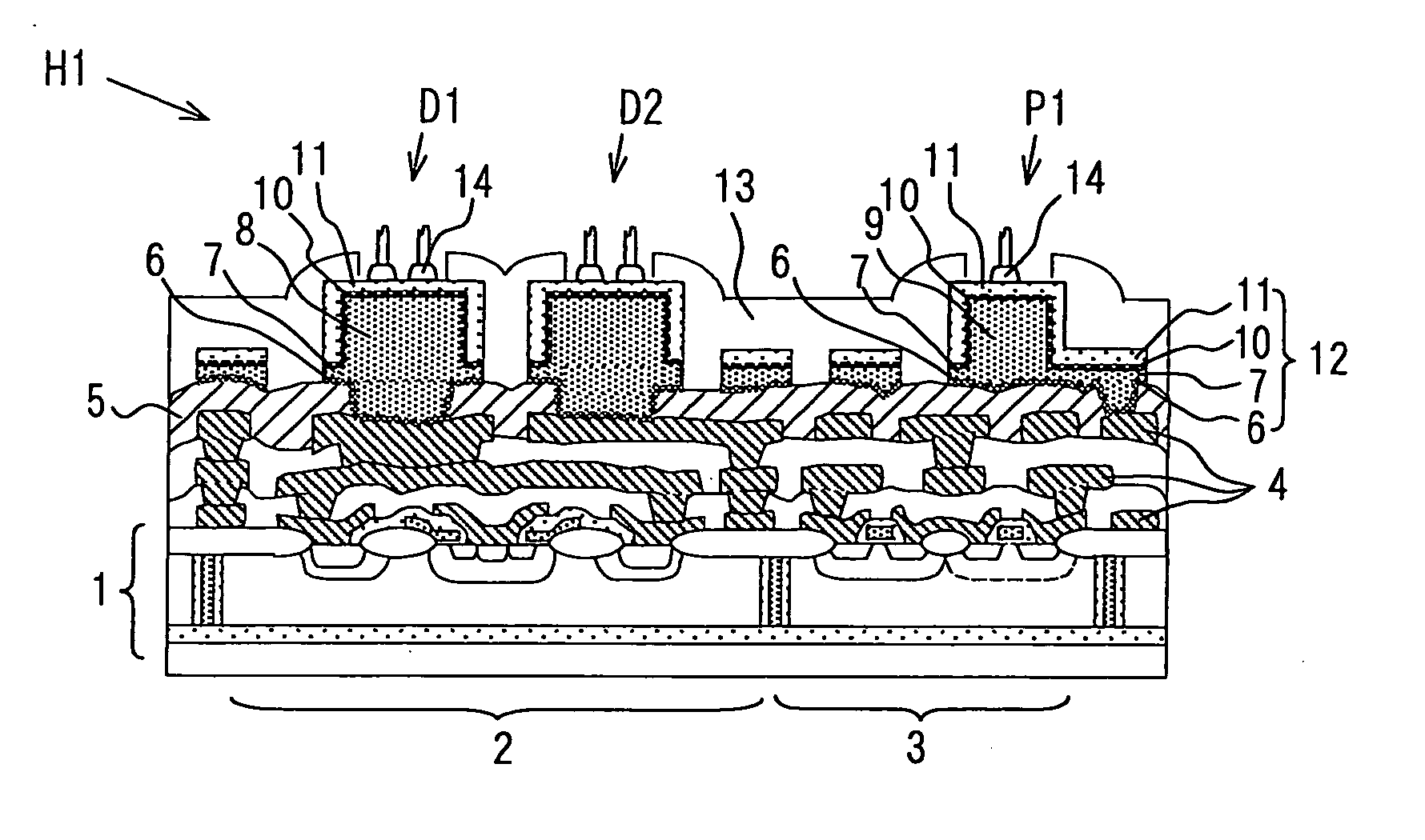 Power composite integrated semiconductor device and manufacturing method thereof