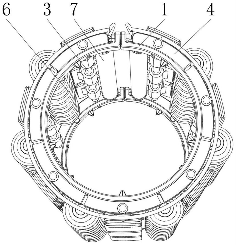 Protective pier for highway bridge and using method thereof