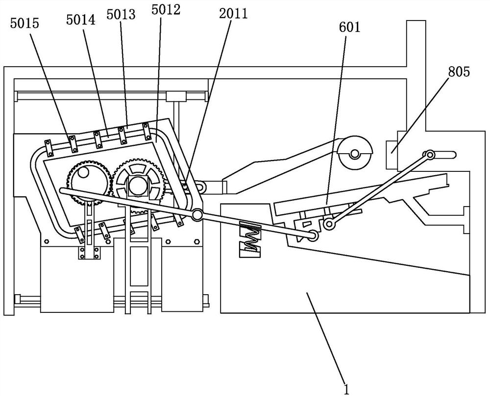 Linkage-type batch processing cutting-off manufacturing equipment applied to wood industry