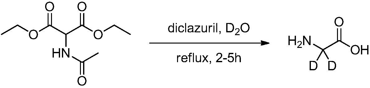 Synthesis methods of deuterine, hippuric acid-L-menthol ester (2,2-D2) and intermediates thereof