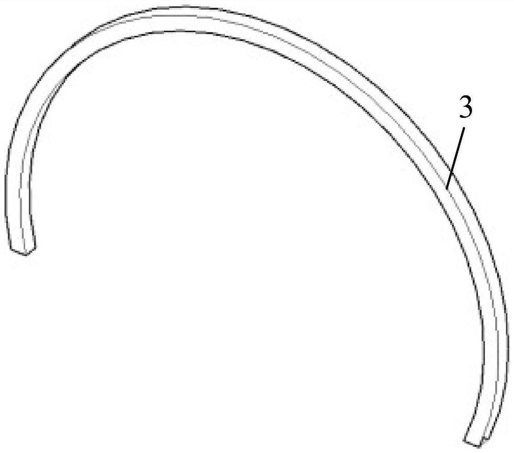 Expansion type tunnel device of high-speed railway tunnel portal and design method of expansion type tunnel device