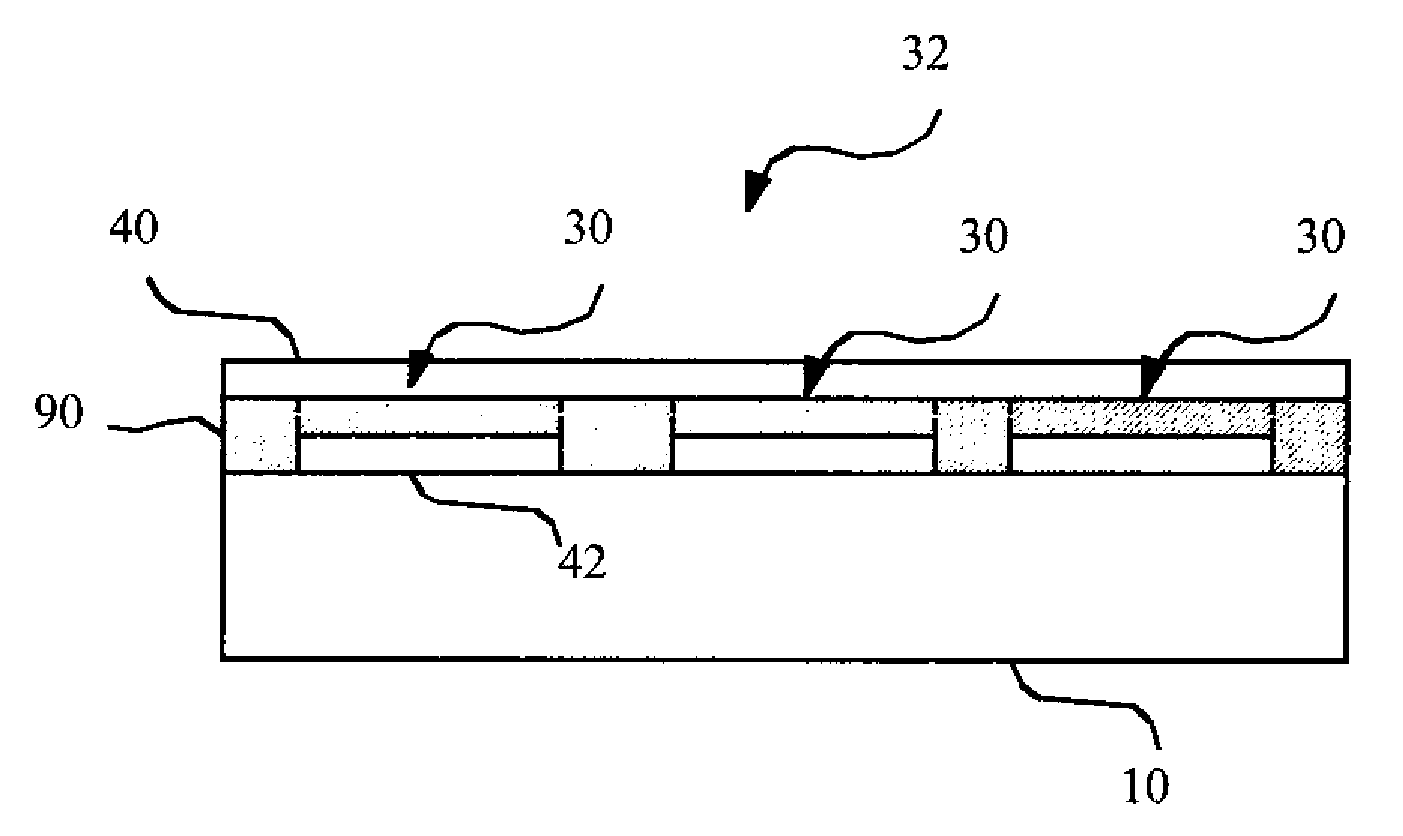 Display device with chiplets and hybrid drive