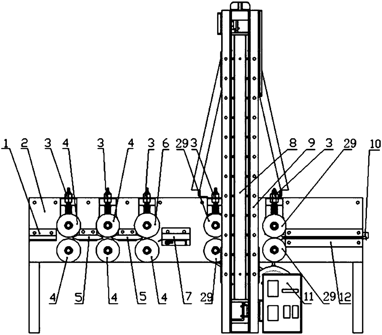 Pulling-type ramie peeling machine