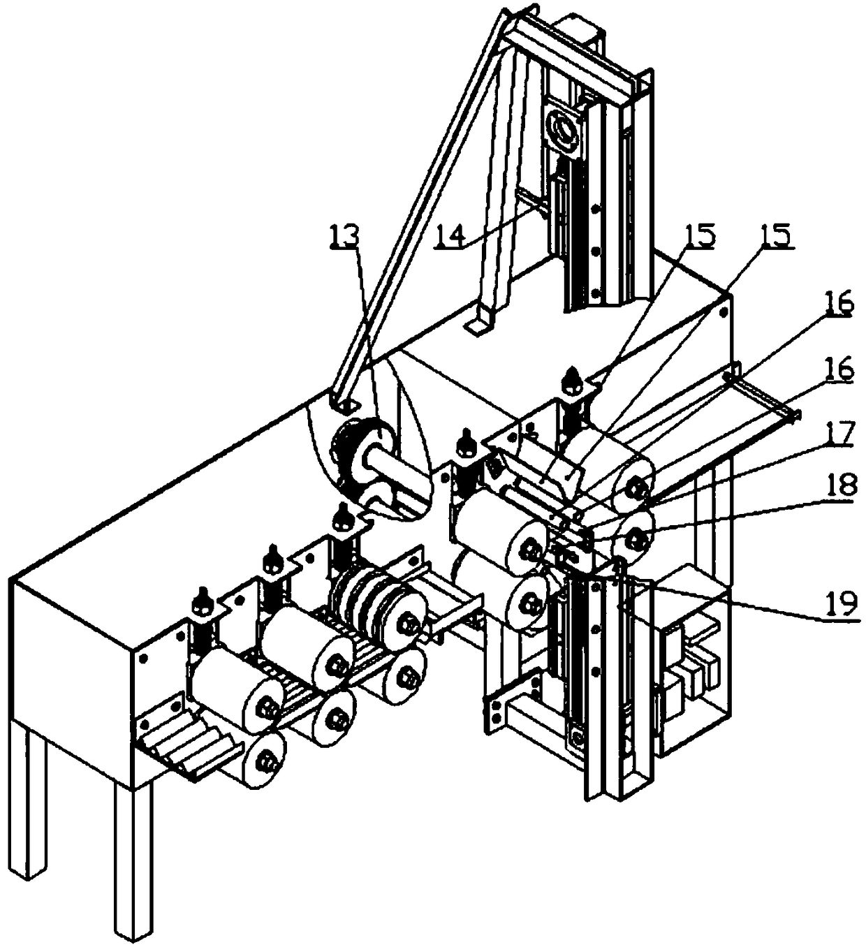 Pulling-type ramie peeling machine