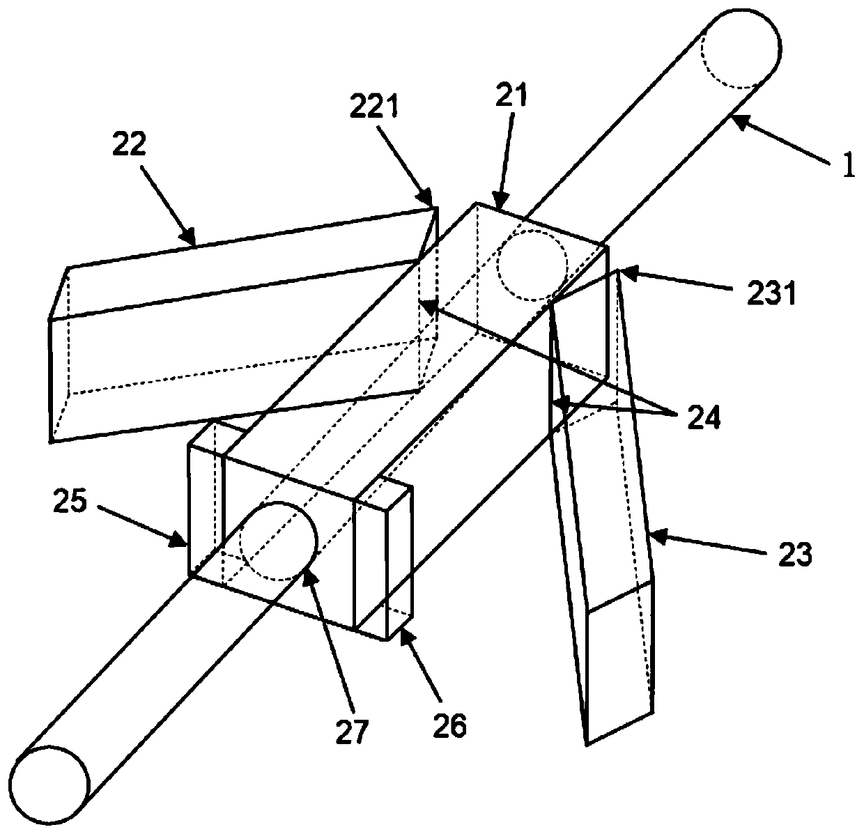 Active low-additional-force pipeline moving effect protection method