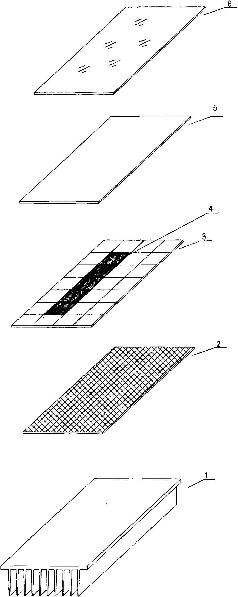 Integral component of solar cell and radiator