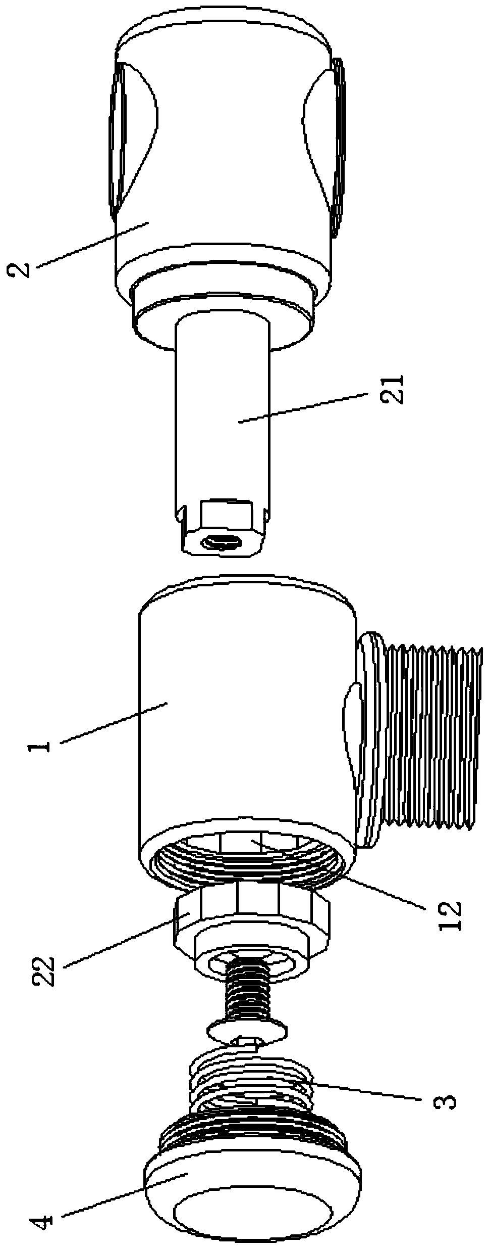 An adjustable lock with fully automatic locking angle and its product