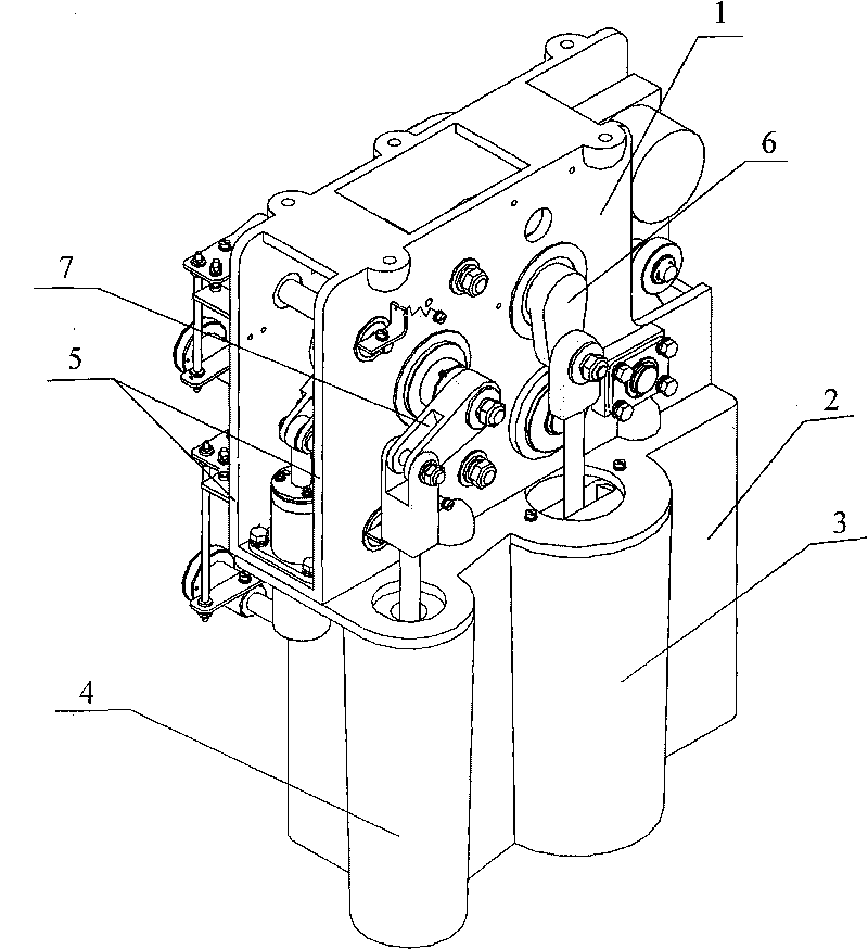 Spring operation mechanism used for high-voltage switch