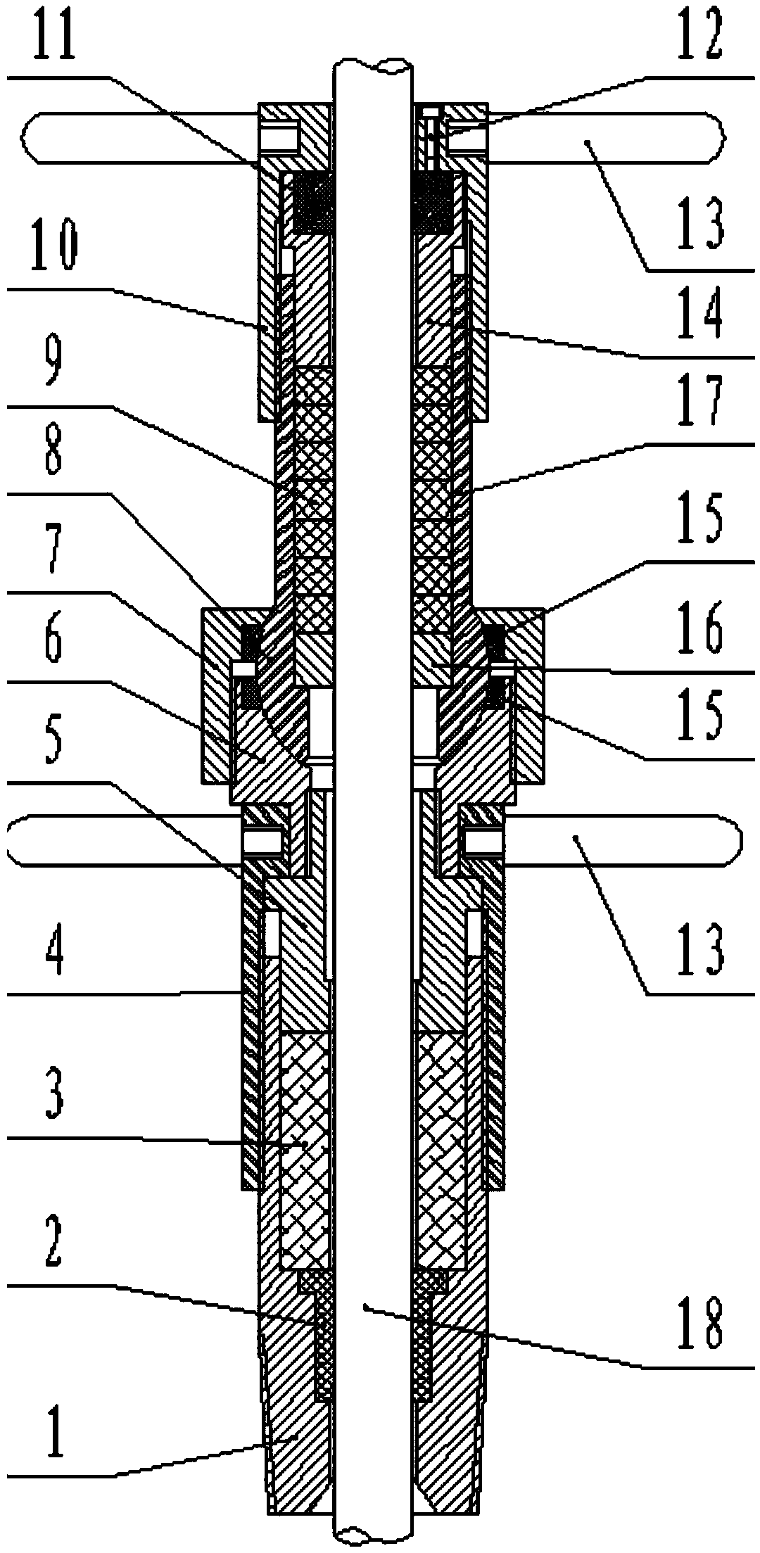 Polarization-regulating energy-saving vertical sealing device