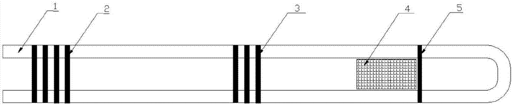 Quartz tube device for detection of vacuum glass vacuum degree and detection method thereof