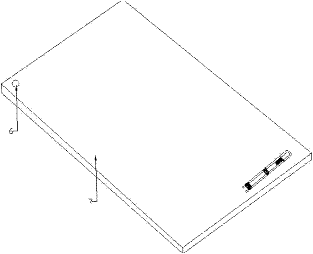 Quartz tube device for detection of vacuum glass vacuum degree and detection method thereof