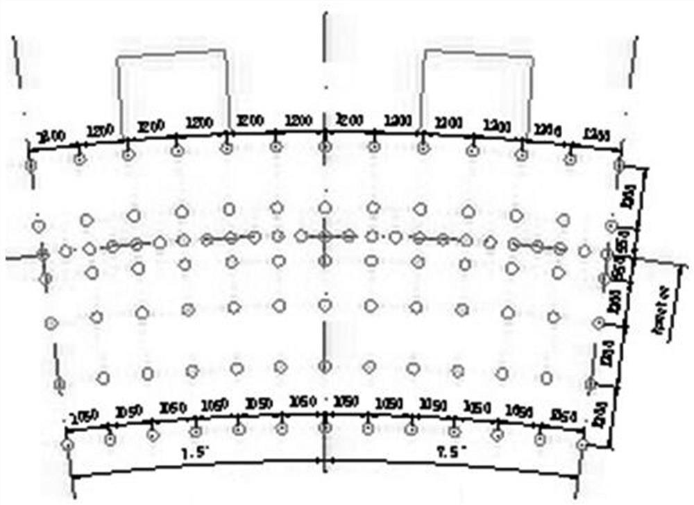 Construction method for pouring circular herringbone column of cooling tower in segmented mode