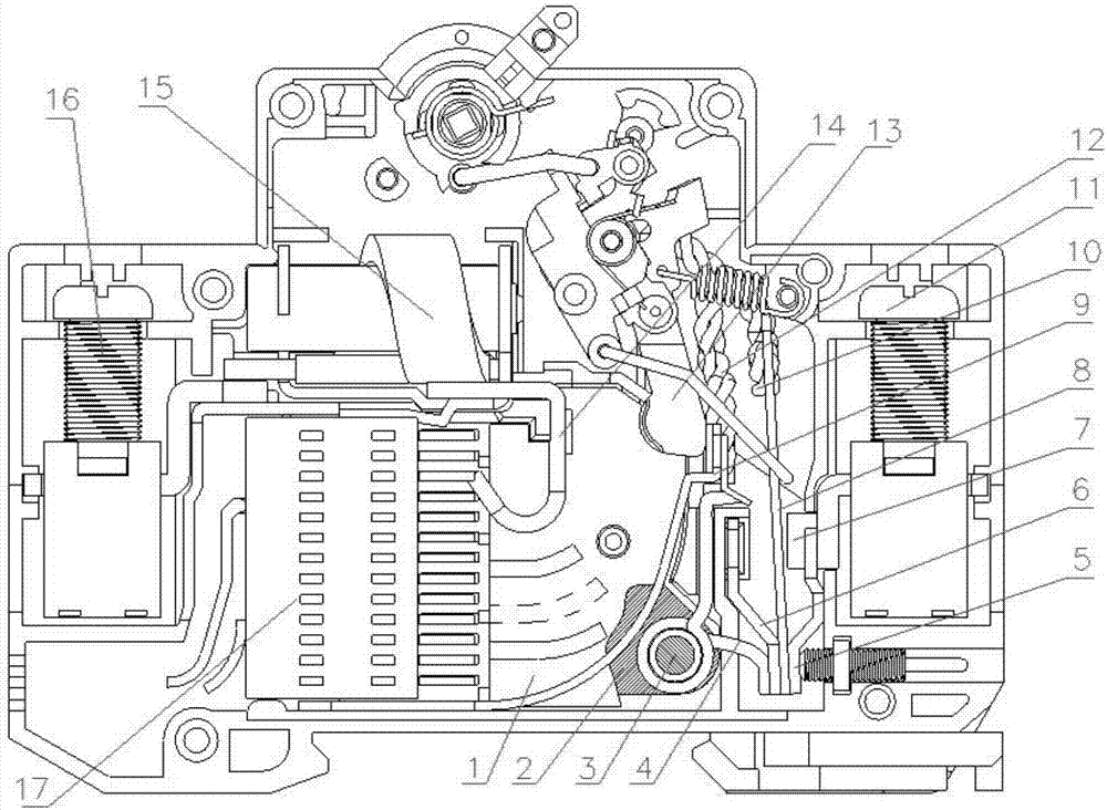 Magnetic blow-out system, arc extinguishing device, single-pole circuit breaker and multi-pole circuit breaker