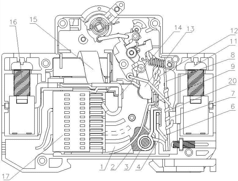 Magnetic blow-out system, arc extinguishing device, single-pole circuit breaker and multi-pole circuit breaker