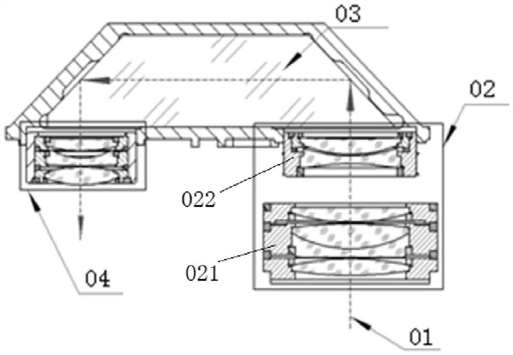 Precision optical machine assembly method of trapezoidal prism optical system