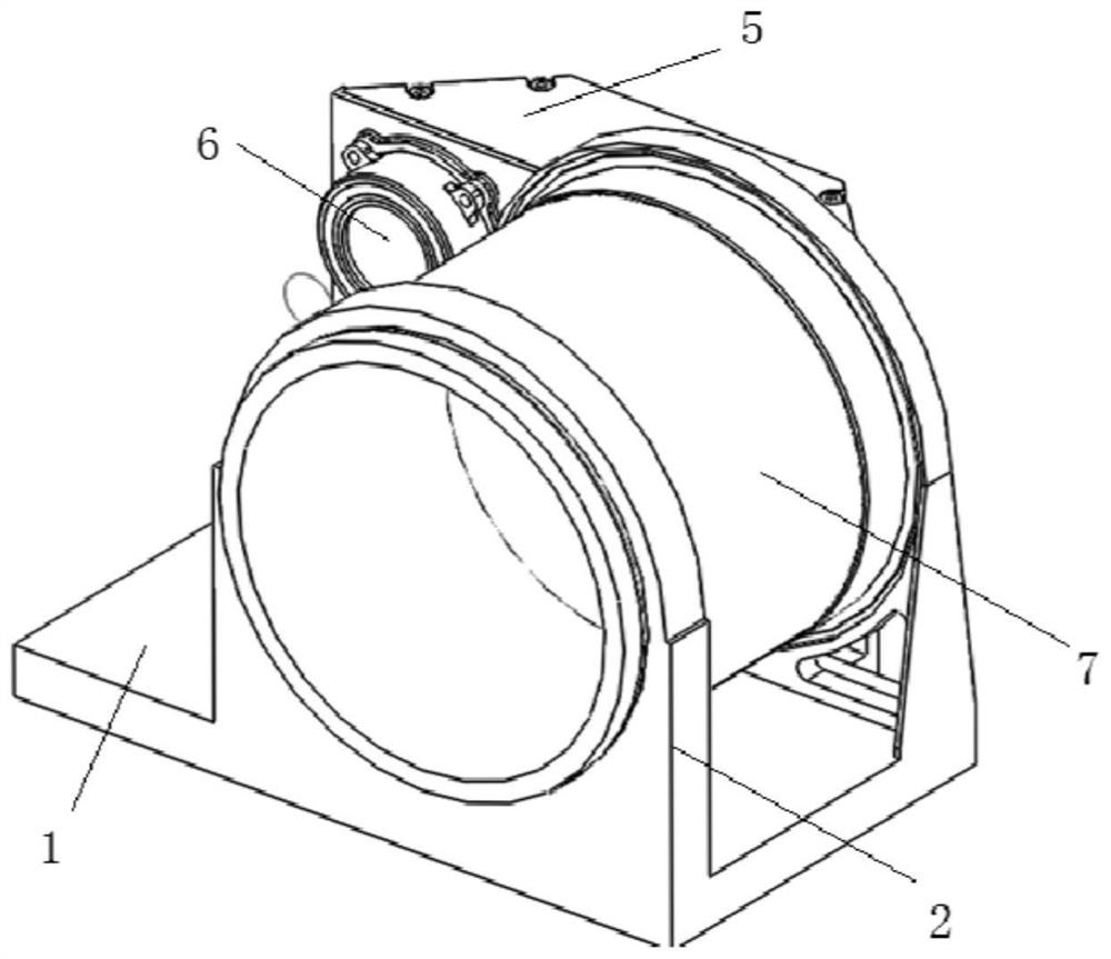 Precision optical machine assembly method of trapezoidal prism optical system