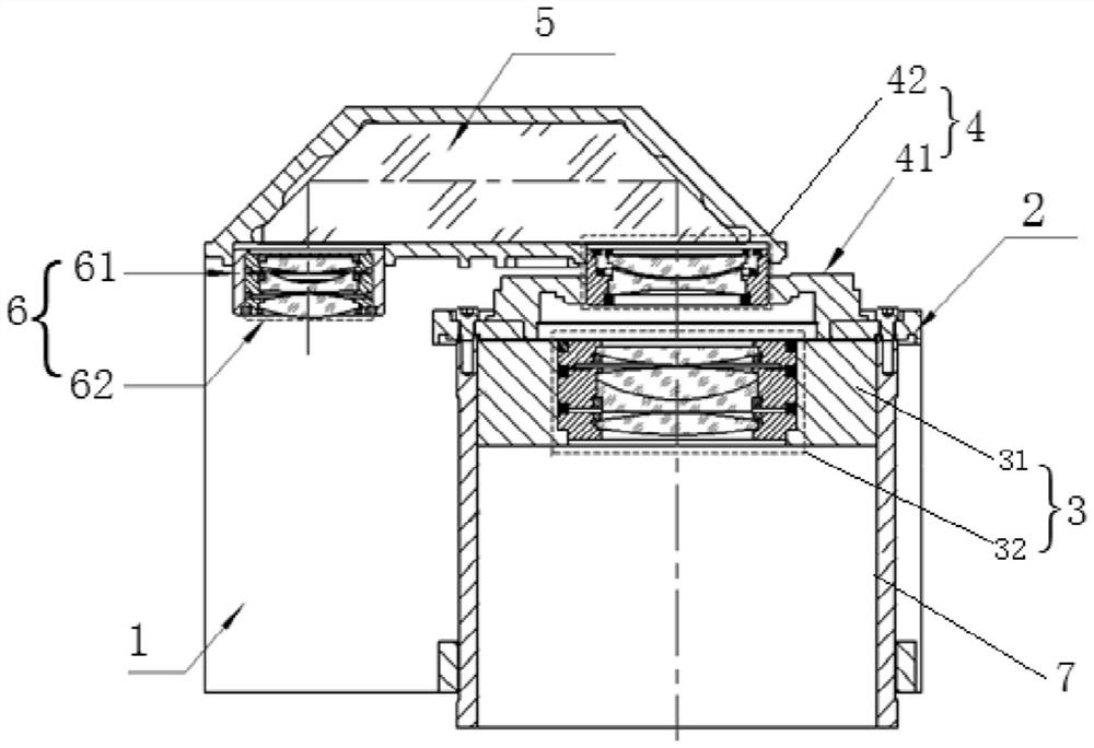 Precision optical machine assembly method of trapezoidal prism optical system