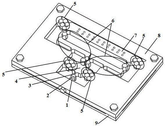 Symmetrical decoupling and single degree of freedom flexible operation mechanism