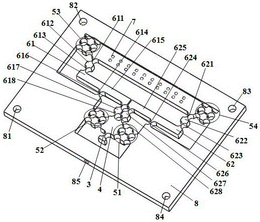 Symmetrical decoupling and single degree of freedom flexible operation mechanism