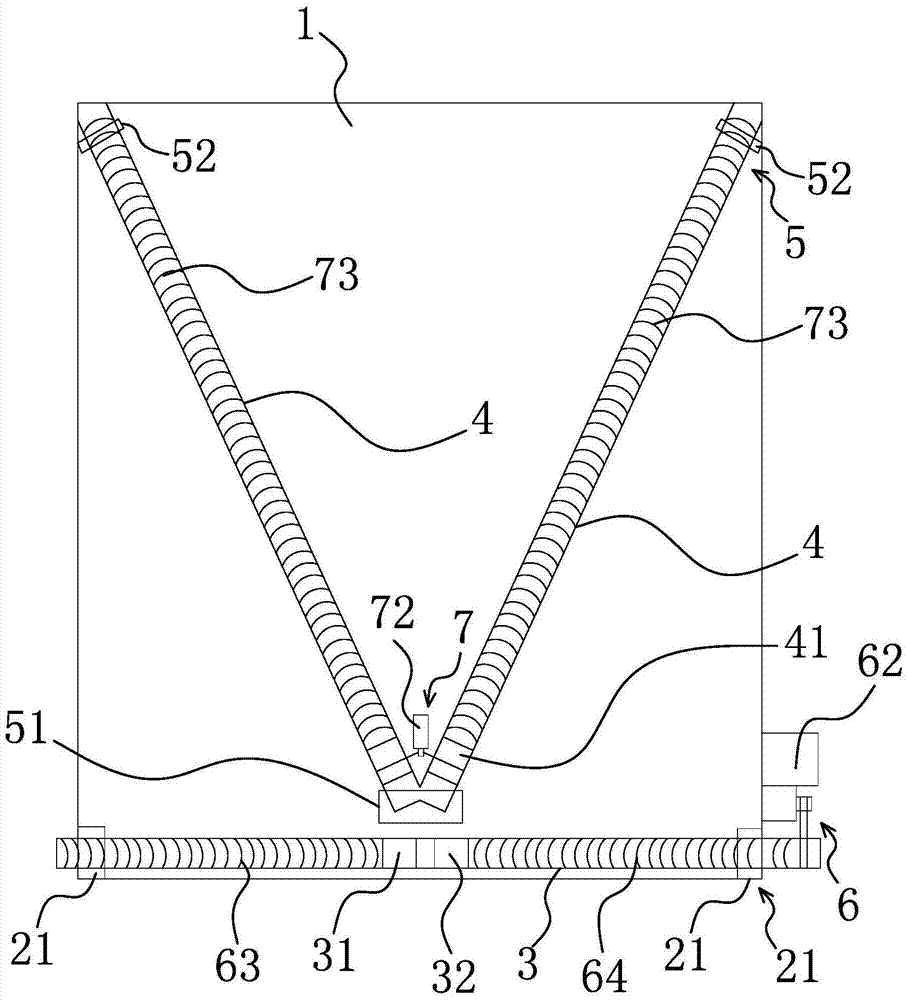 Silk quilt inner wire tire stretching drive device