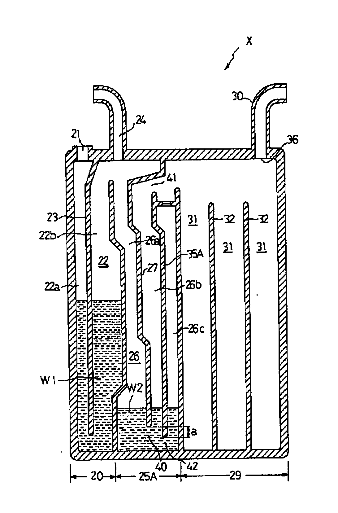 Medical low-pressure suction discharging device