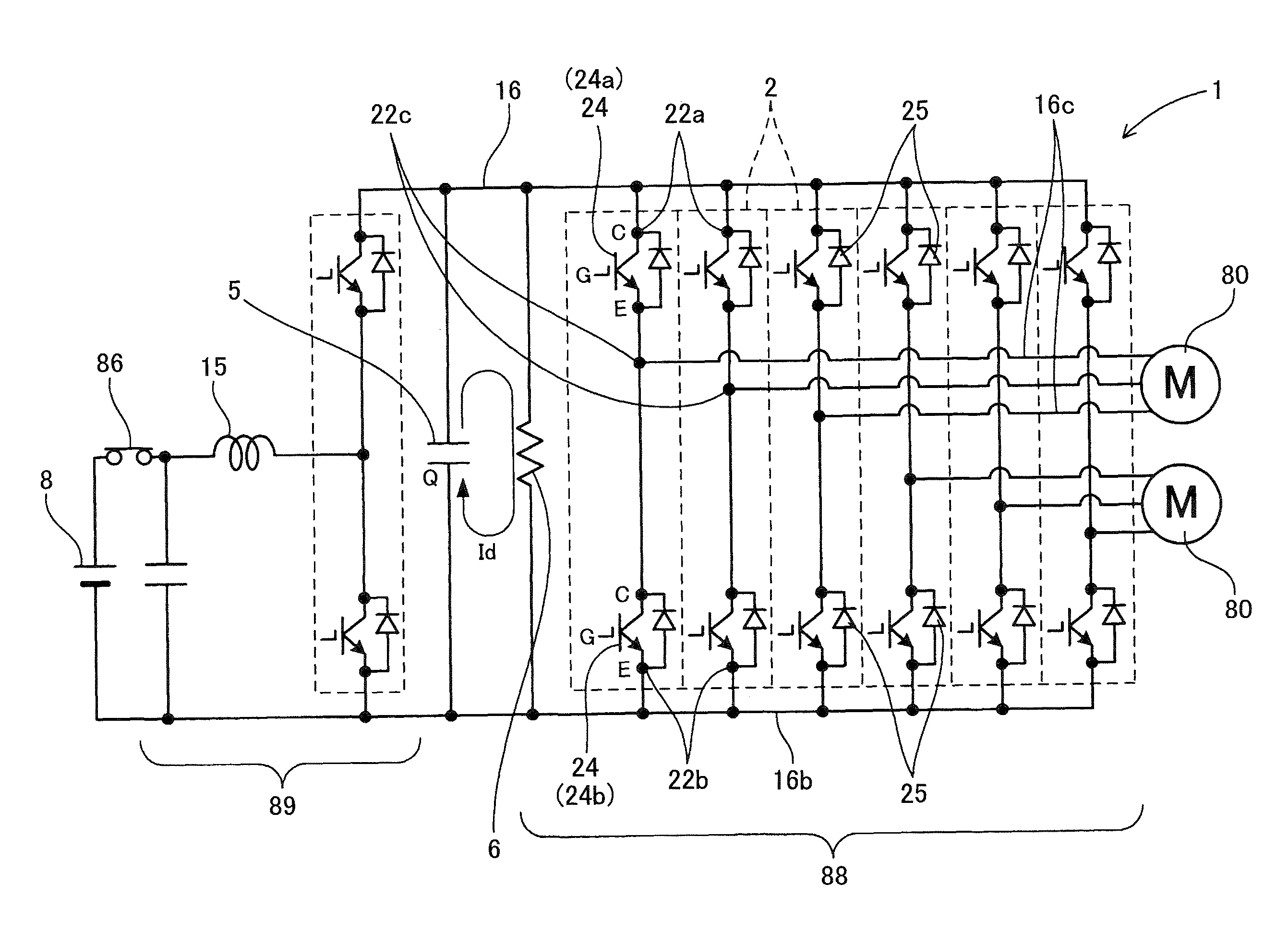 Power converter designed to enhance stability in operation