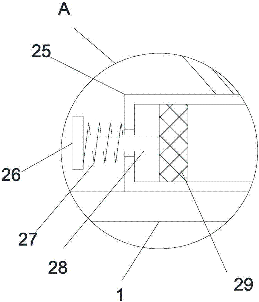 Paint brushing device for surface of building wall