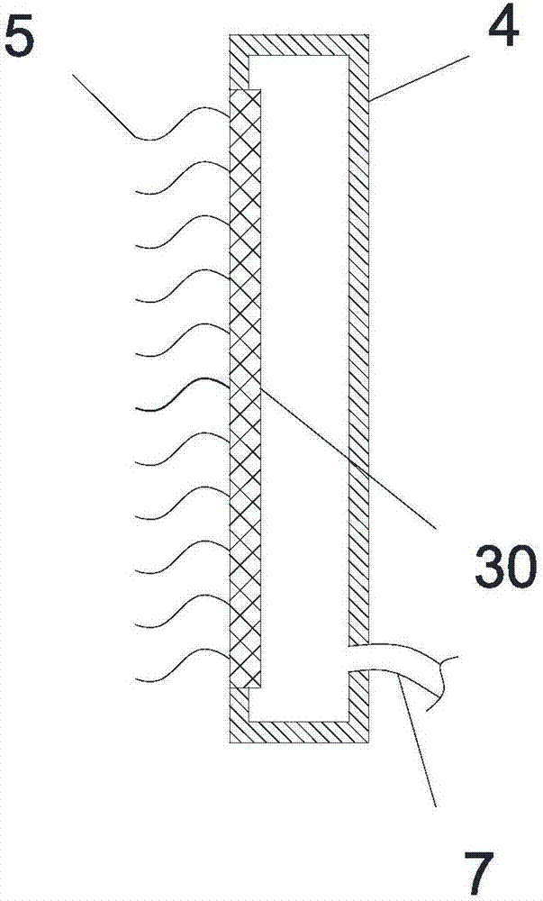 Paint brushing device for surface of building wall