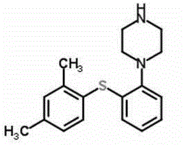 Vortioxetine freeze-dried orally disintegrating tablet and preparation method thereof