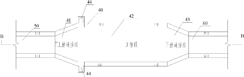 Floating oncomelania blocking device with clamping grooves