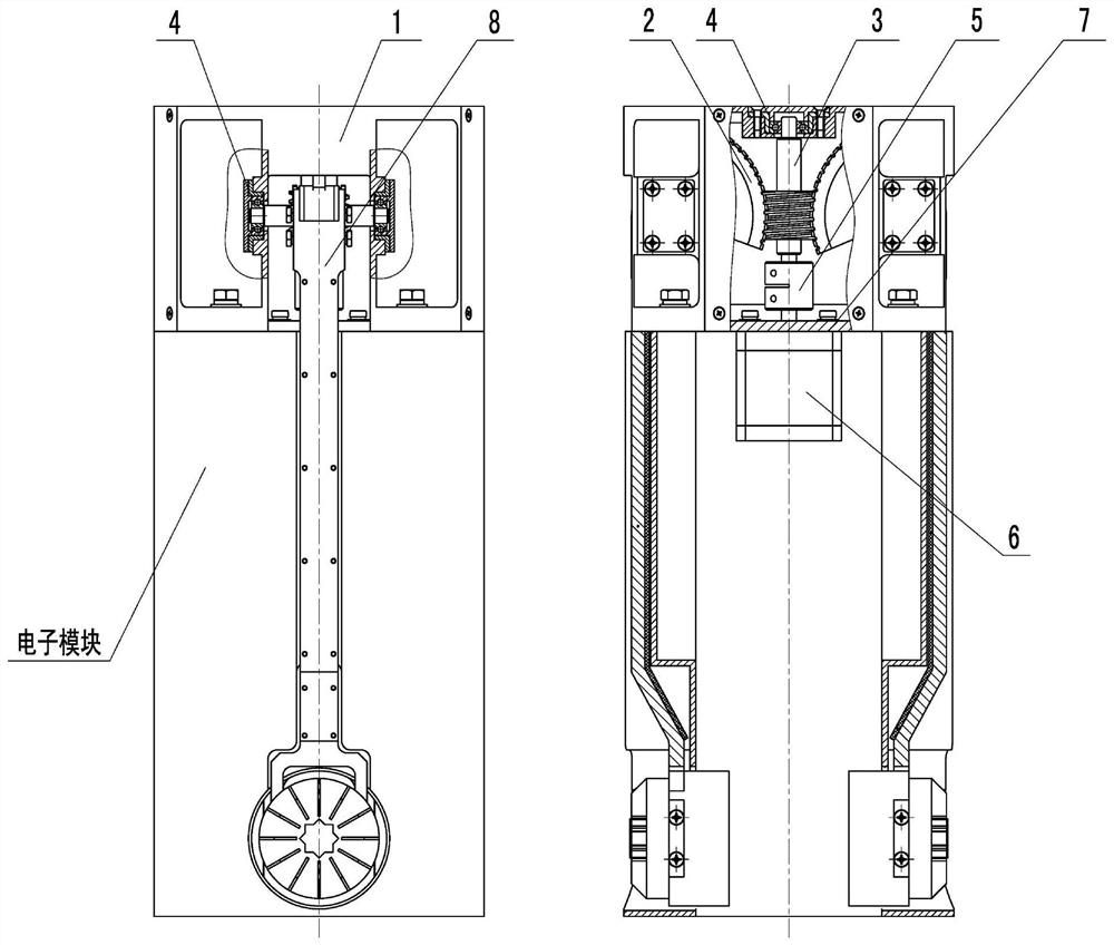 Antenna structure adopting worm and gear transmission unfolding