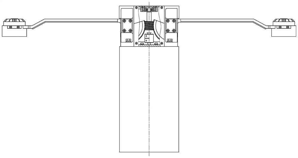 Antenna structure adopting worm and gear transmission unfolding