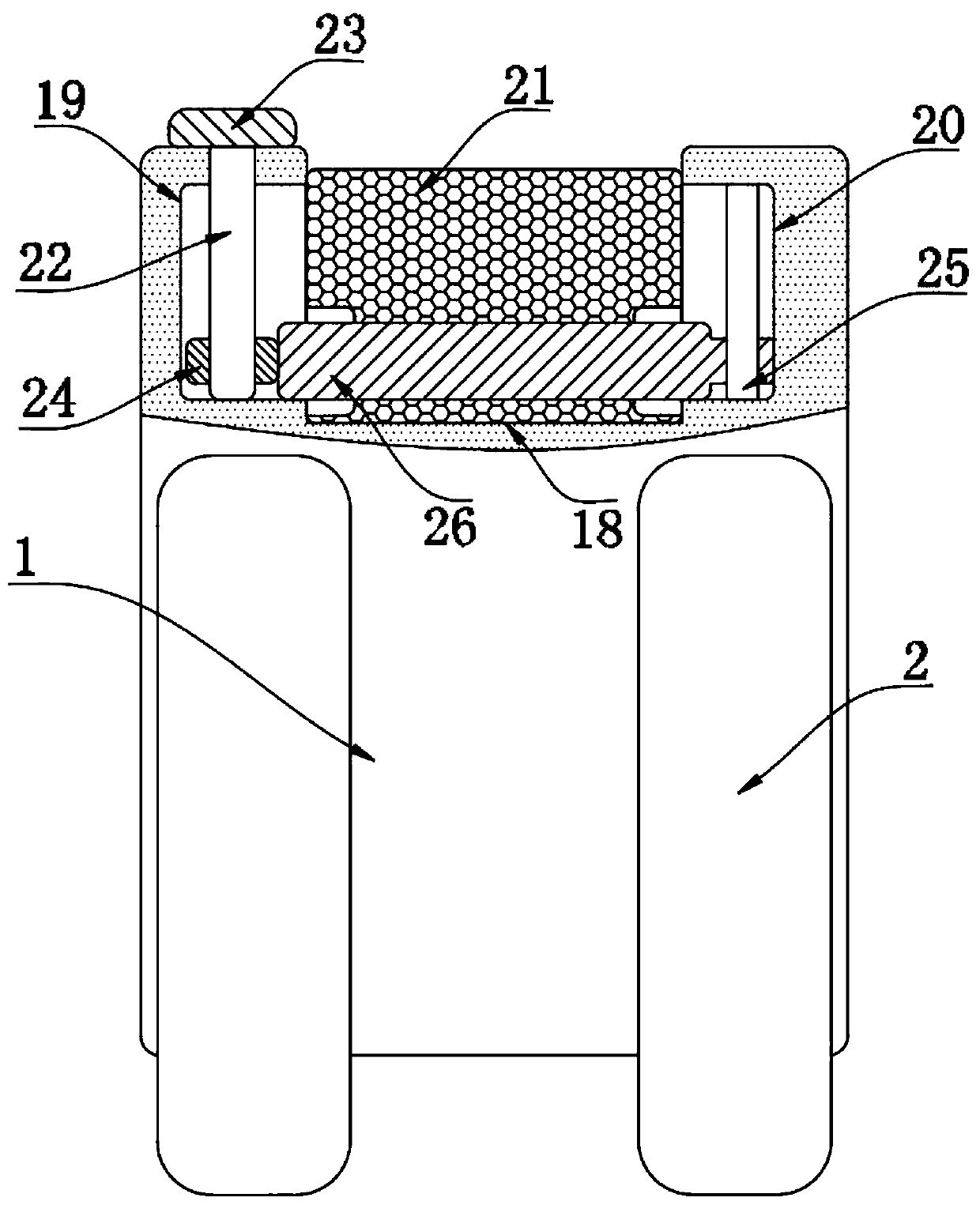 Glass fiber reinforced plastic seat back mounting structure for rail vehicle