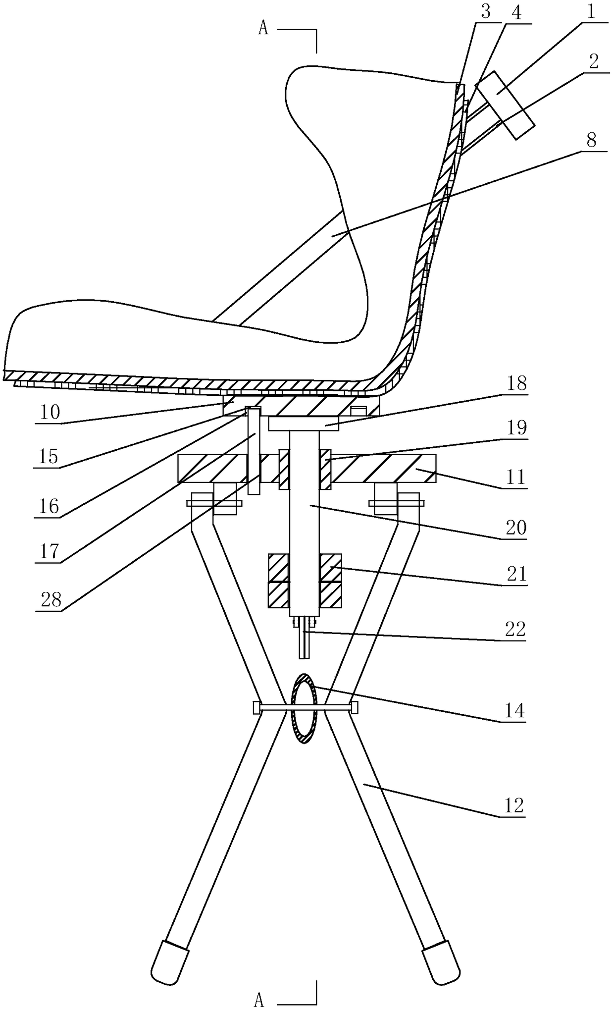 Walking aid for patient with ankle joint injury and using method of walking aid