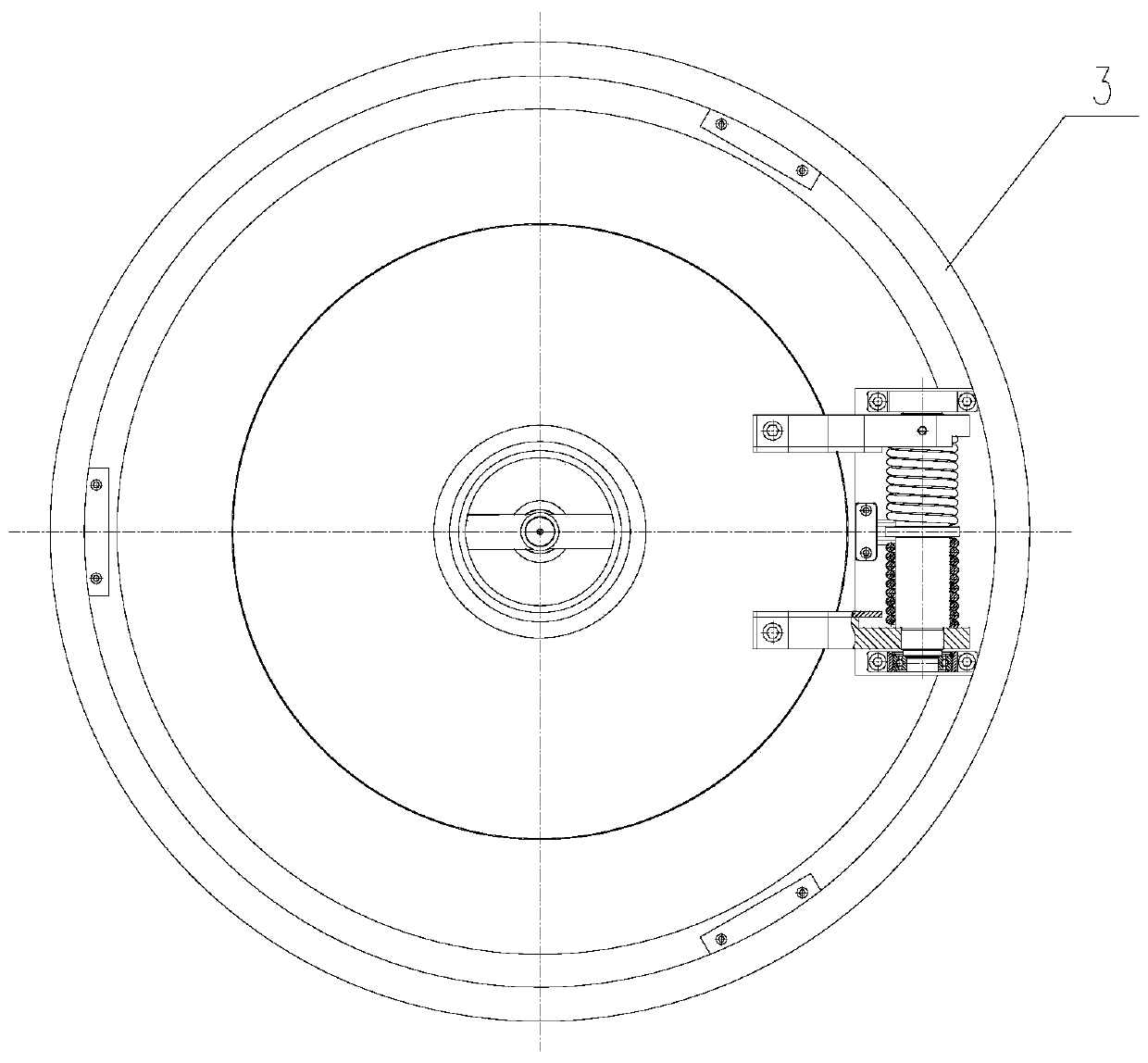 Spherical manned cabin submersible cabin cover