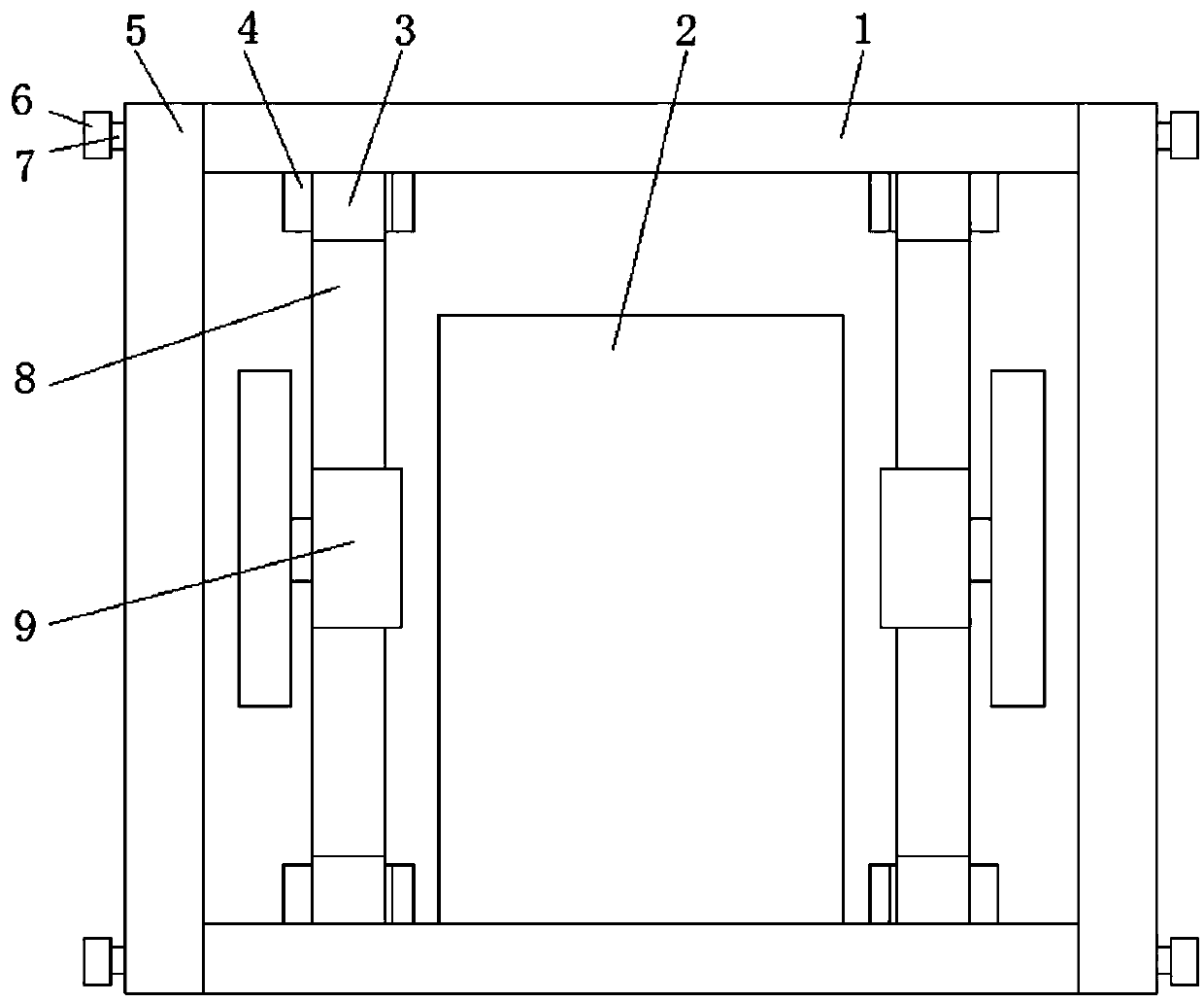 Memory heat dissipation structure of low-load server