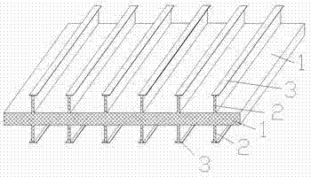 Geomembrane with anchoring nails