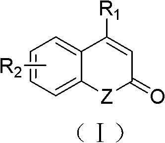 Solid-phase synthesis method of coumarin and analogue thereof