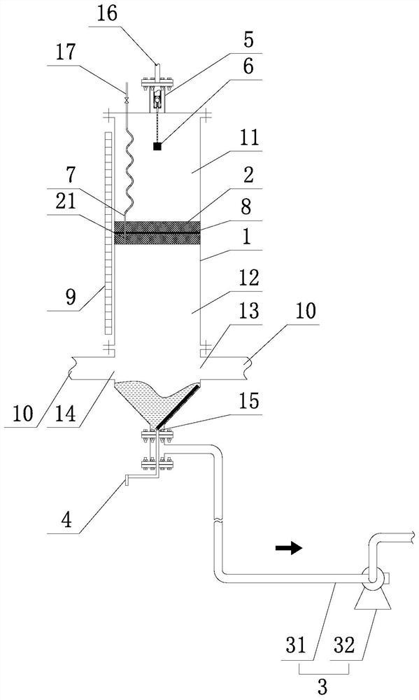 Buffer device for fully-closed dehydration pipeline of oil tank