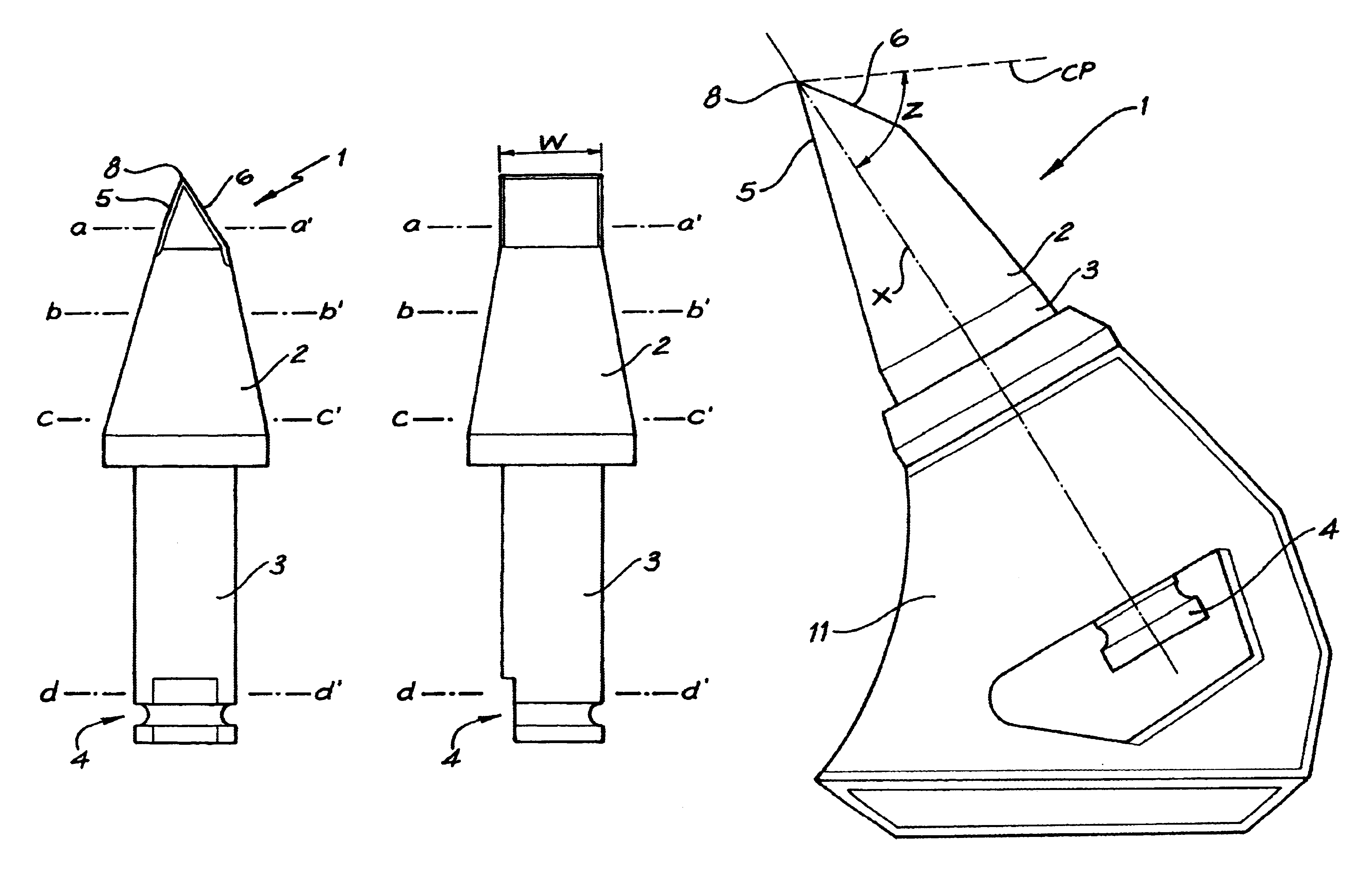 Coal and rock cutting pick